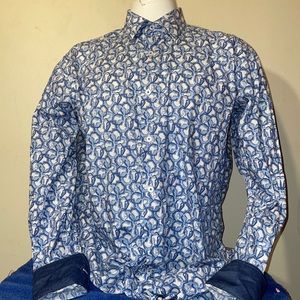 Bugatchi Men’s Blue Shirt Size Large